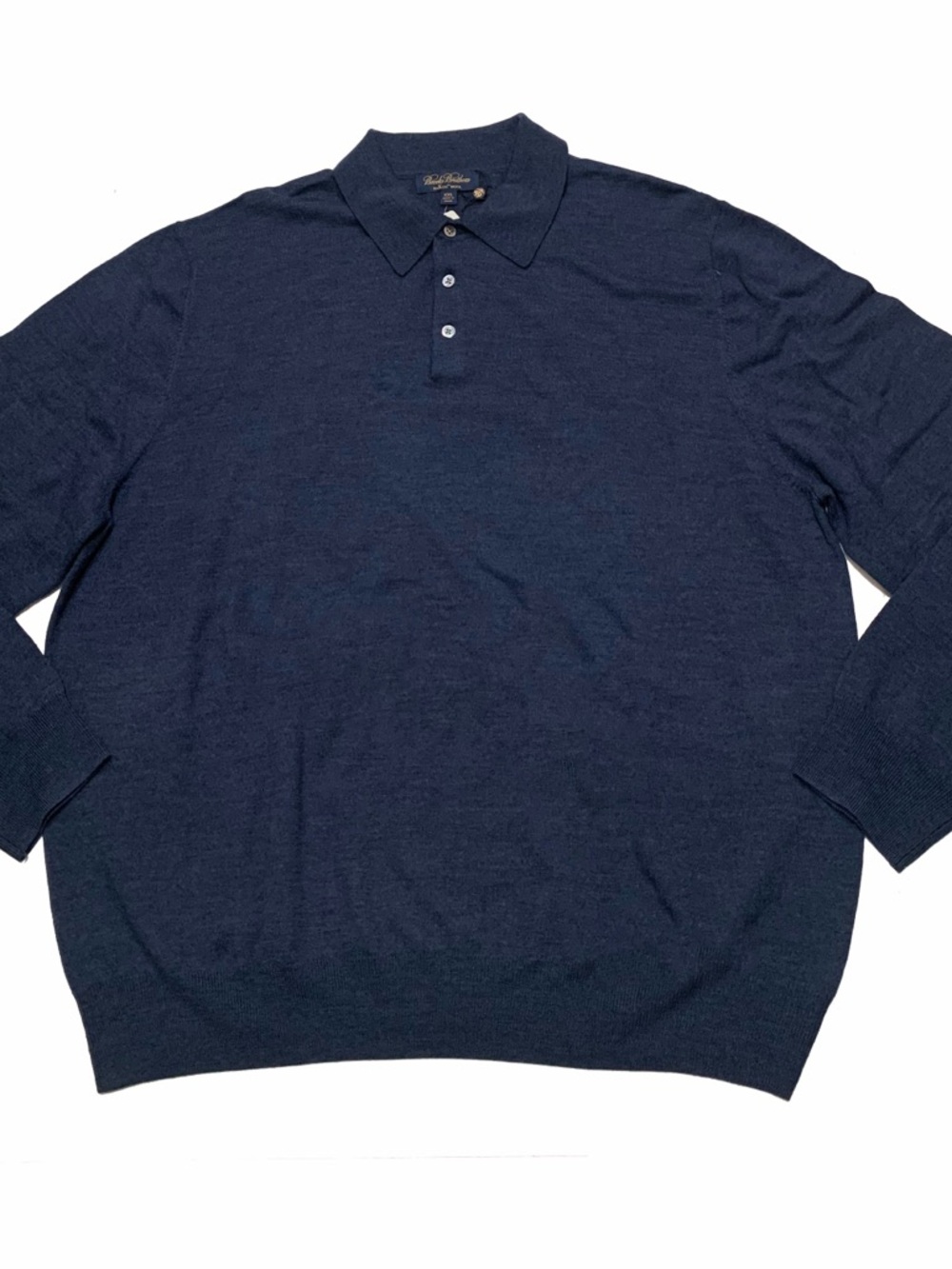Brooks Brothers Men's Long-Sleeve wool Polo
